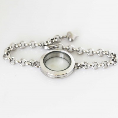 Locket Bracelet - Silver